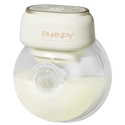 Phanpy E-Joy S2 wearable breast pump with LED touchscreen and wireless design
